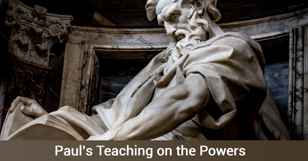 Pauls teaching on the powers banner