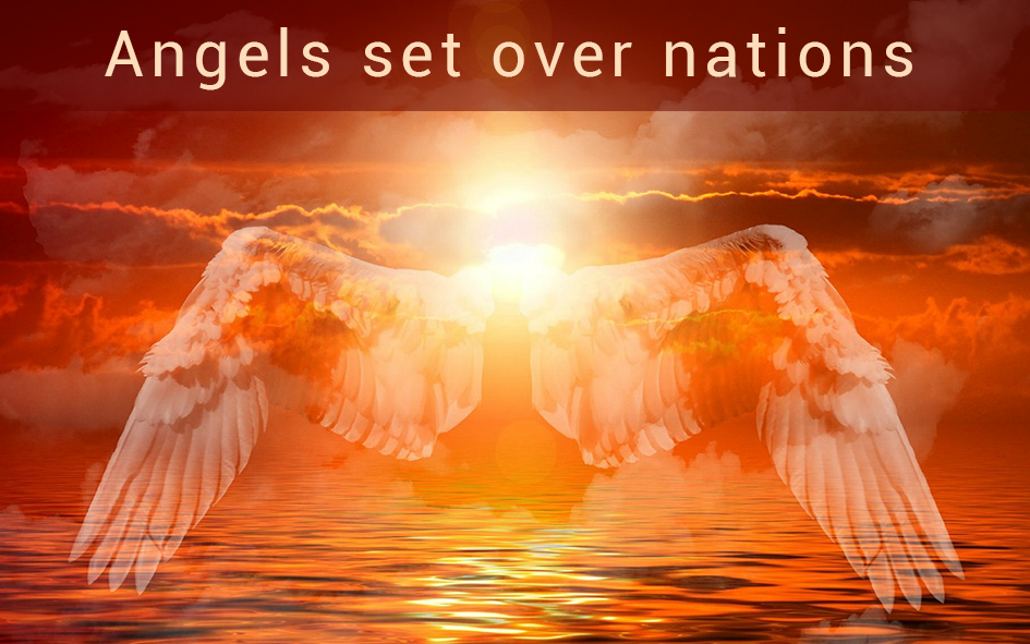 Angels set over nations banner